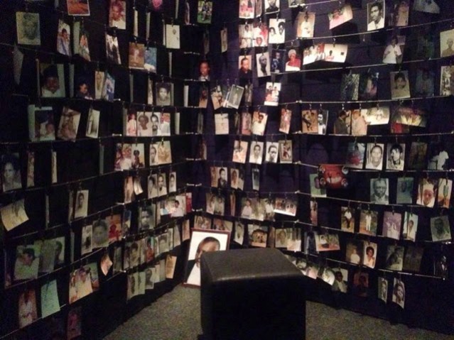 A time of reflection at the Genocide Memorial.
